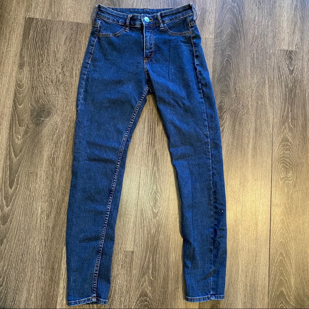 Regular waisted skinny ankle jeans